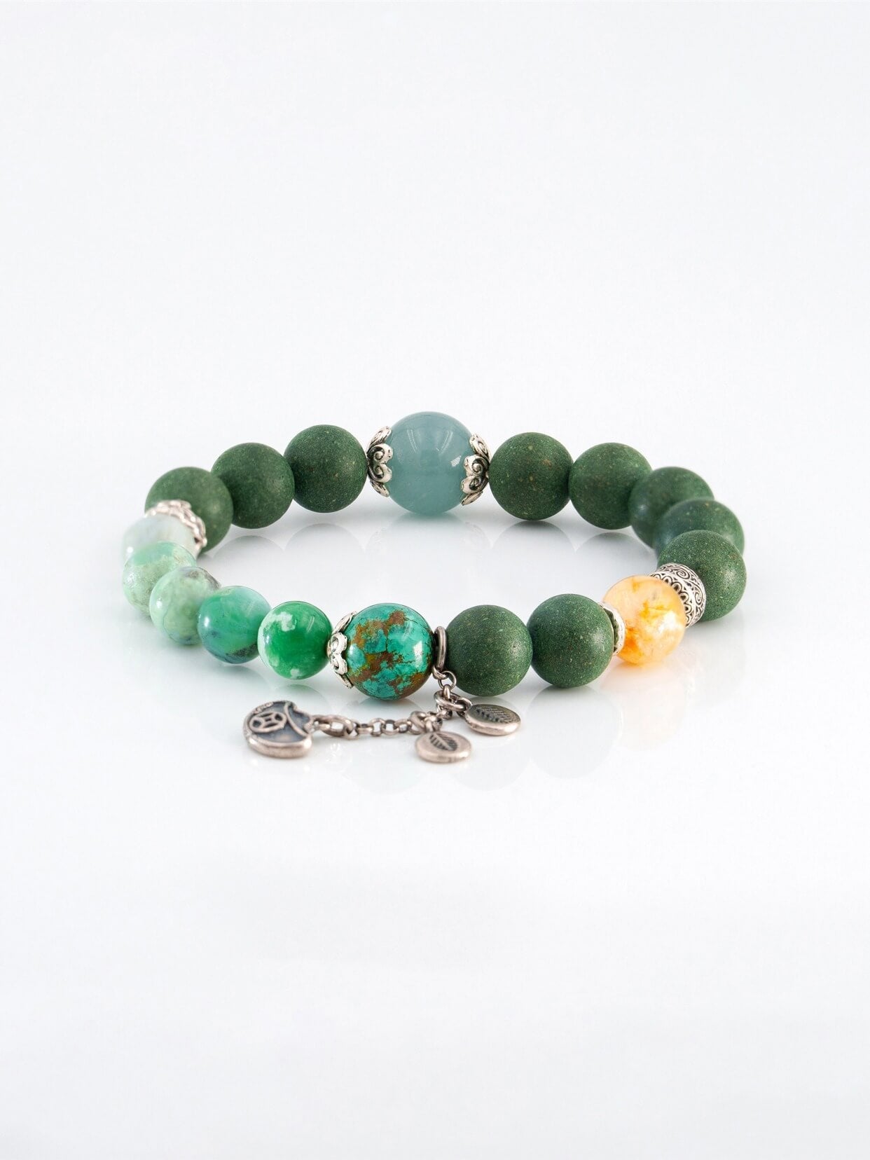 Wood Ore Wealth-Creating Beads Bracelet（JH018）