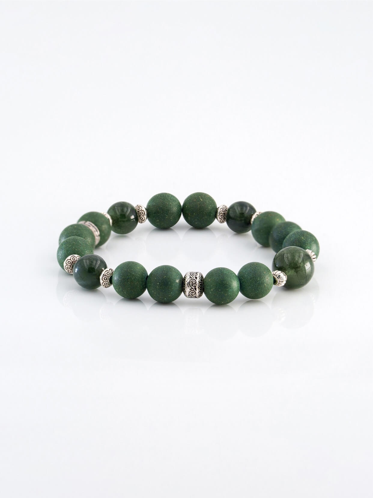 Wood Feather Growth Beads Bracelet（JH020）