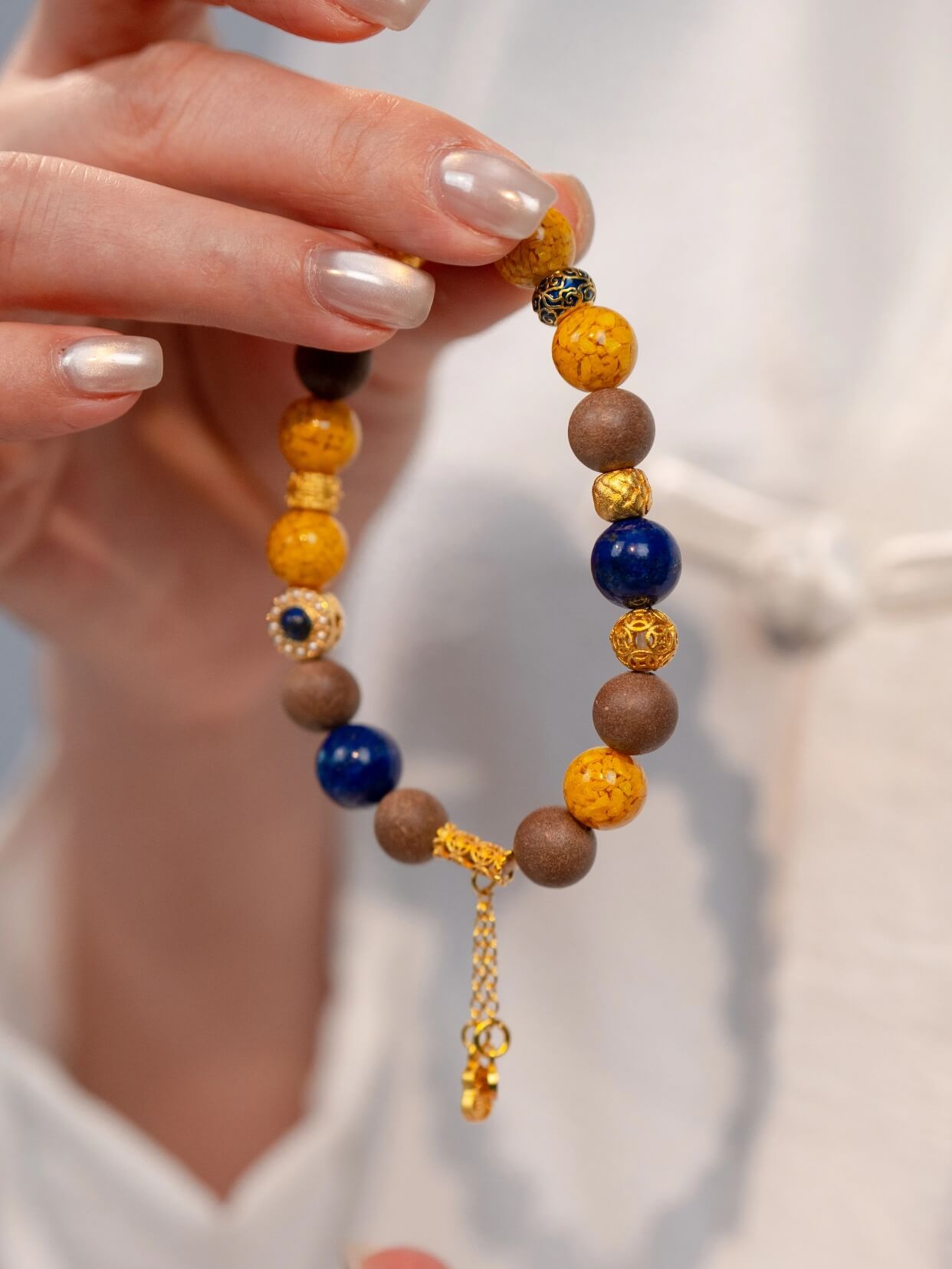 Gold Rhythm Defense-Strengthening Beads Bracelet（JH014）