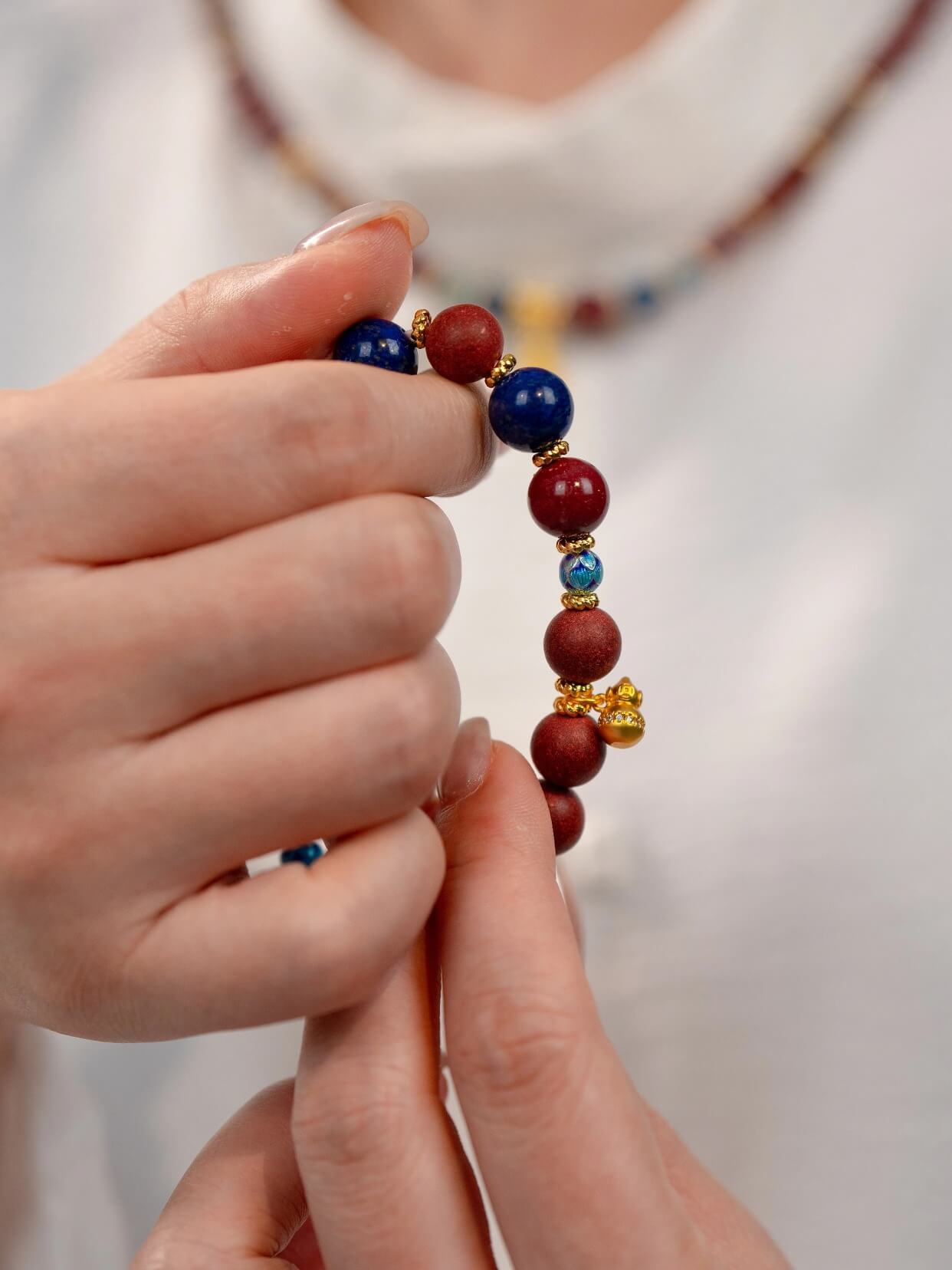 Fire Rhythm Energy-Guarding Beads Bracelet（JH013）