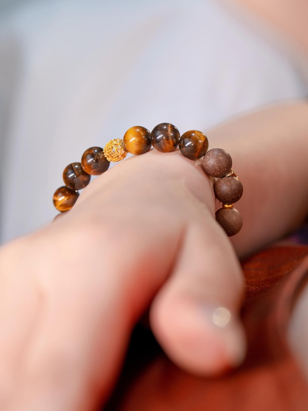Tiger Eye Fortune-Absorbing Beads Bracelet（JH007）