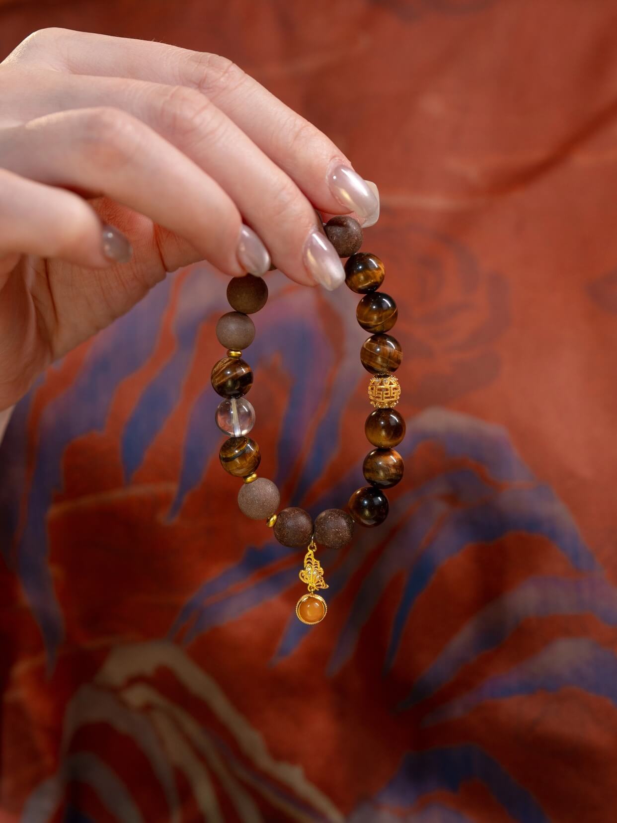 Tiger Eye Fortune-Absorbing Beads Bracelet（JH007）