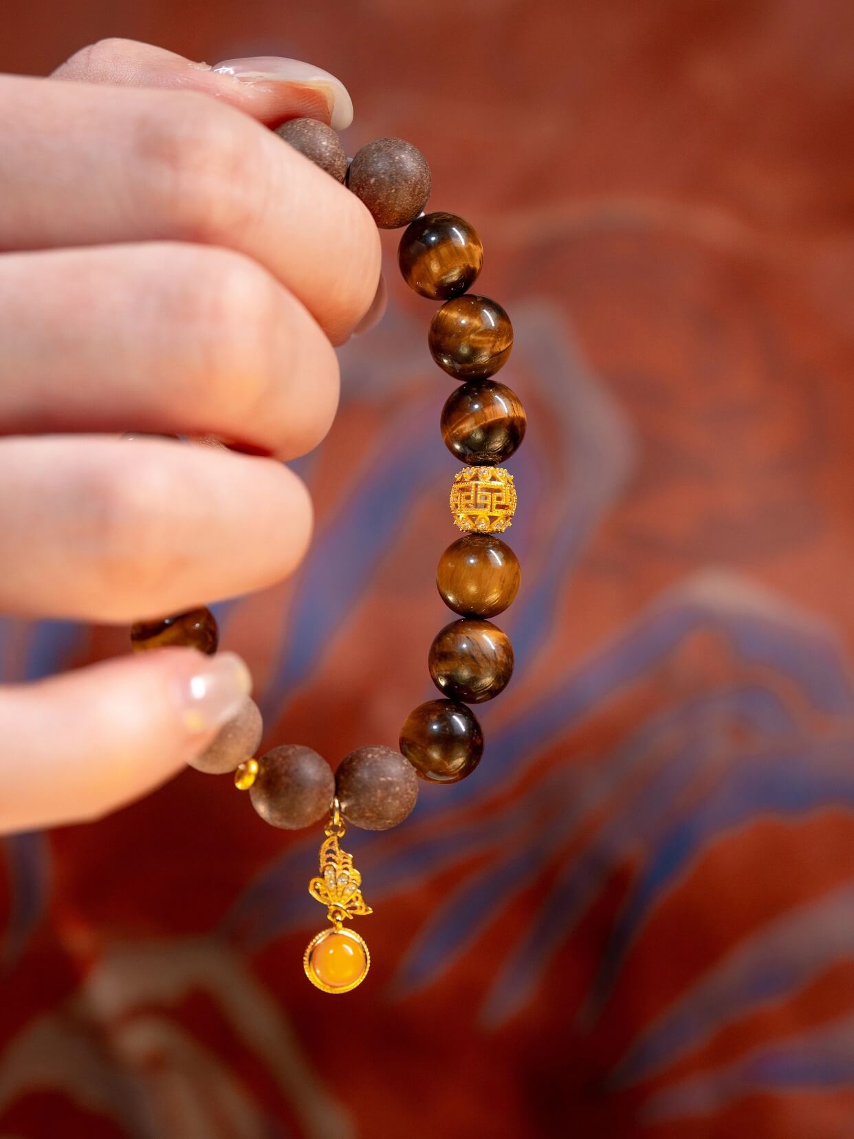 Tiger Eye Fortune-Absorbing Beads Bracelet（JH007）