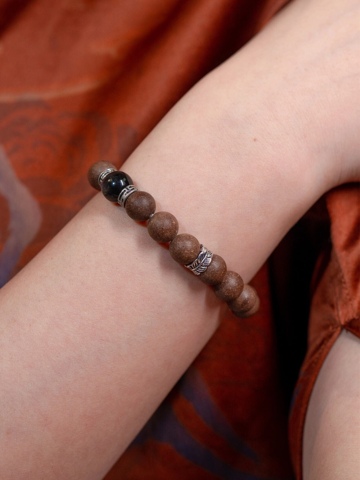 White Azeztulite Wealth-Steadying Beads Bracelet（JH008）