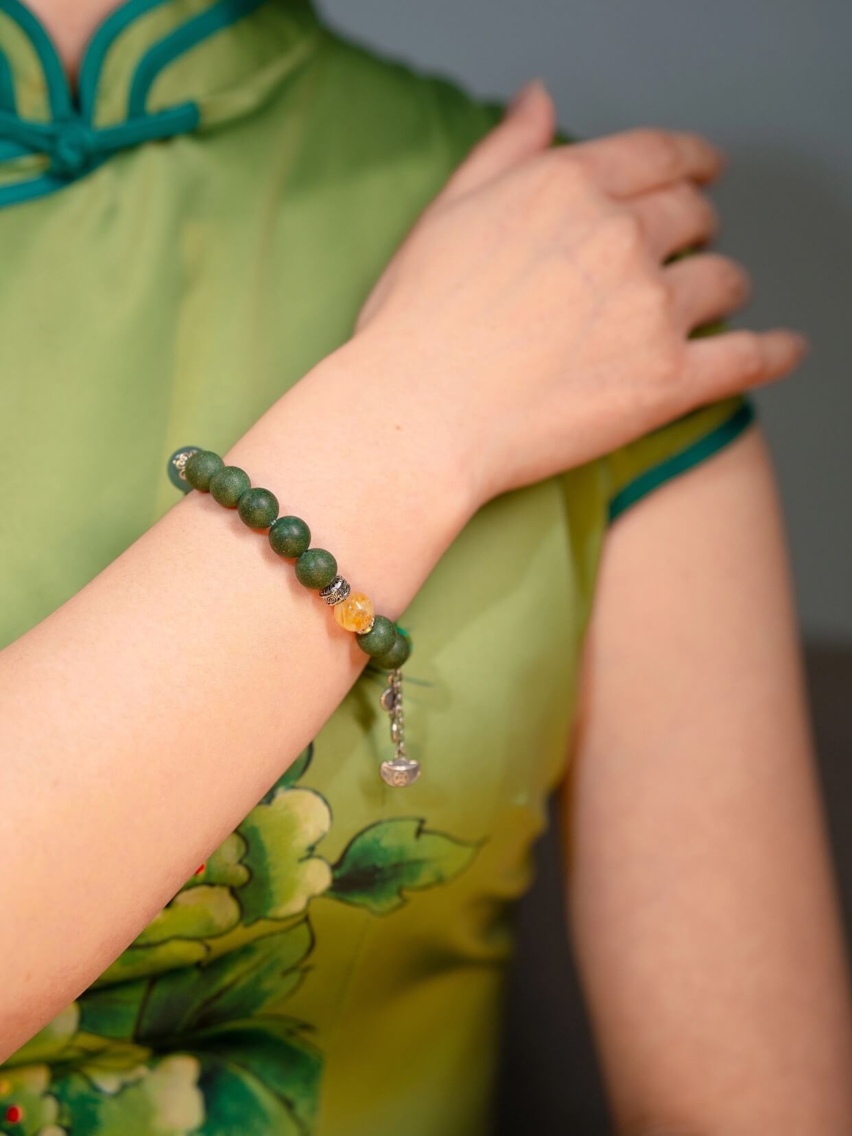 Wood Ore Wealth-Creating Beads Bracelet（JH018）