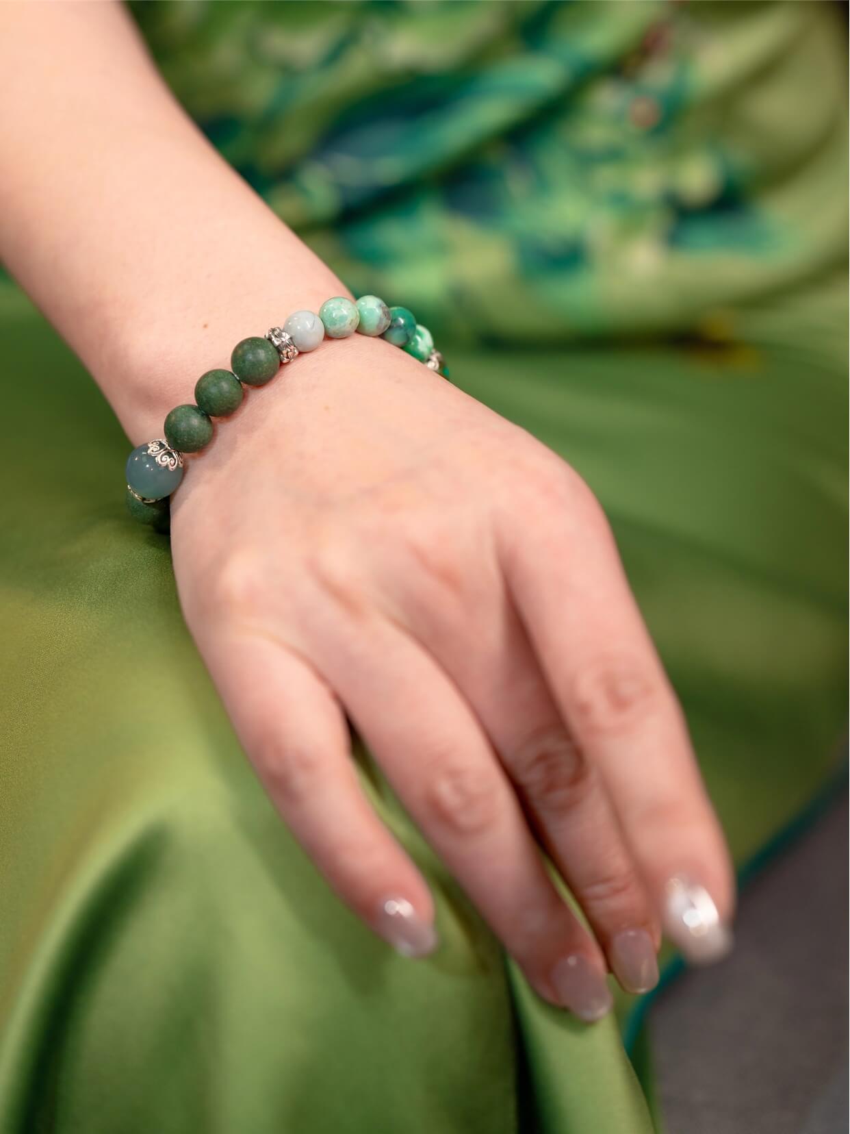 Wood Ore Wealth-Creating Beads Bracelet（JH018）