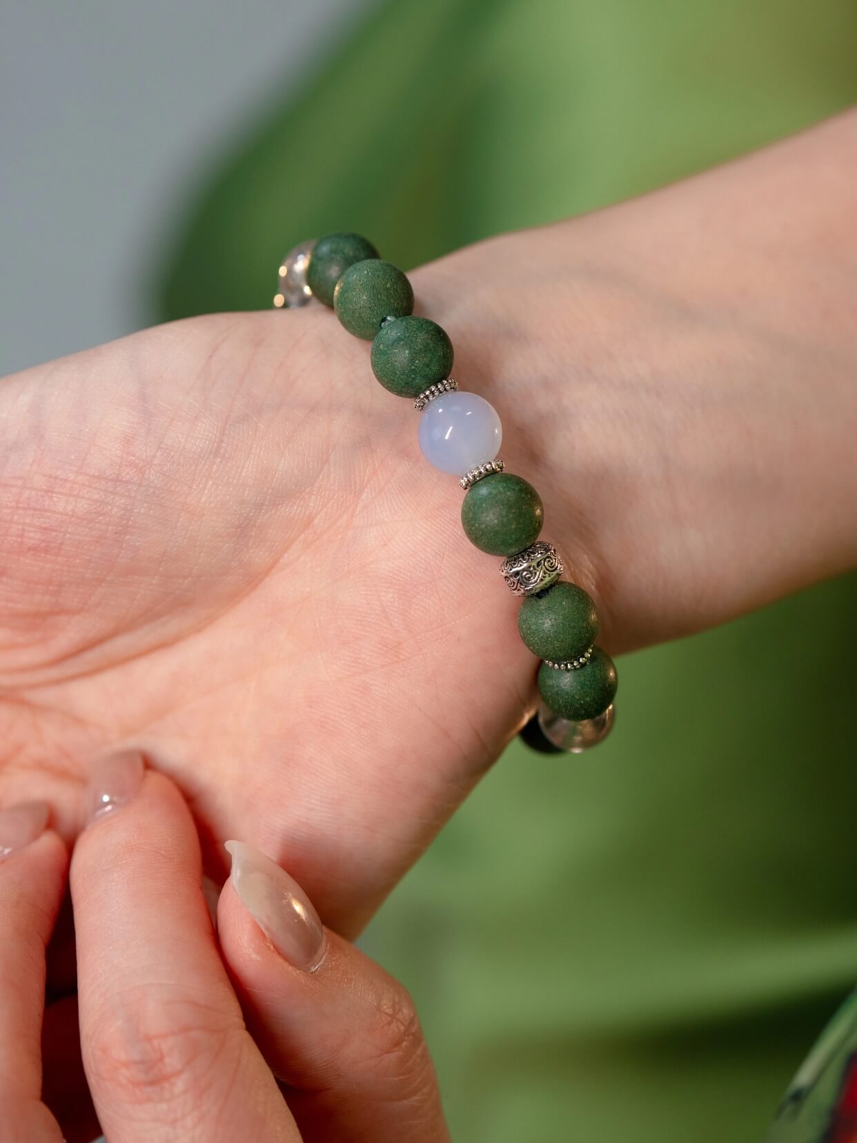 Wood Rhythm Clear Thinking Beads Bracelet（JH017）