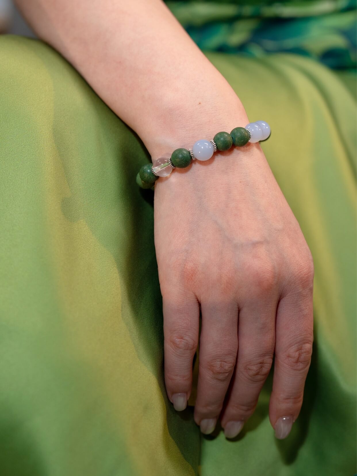 Wood Rhythm Clear Thinking Beads Bracelet（JH017）