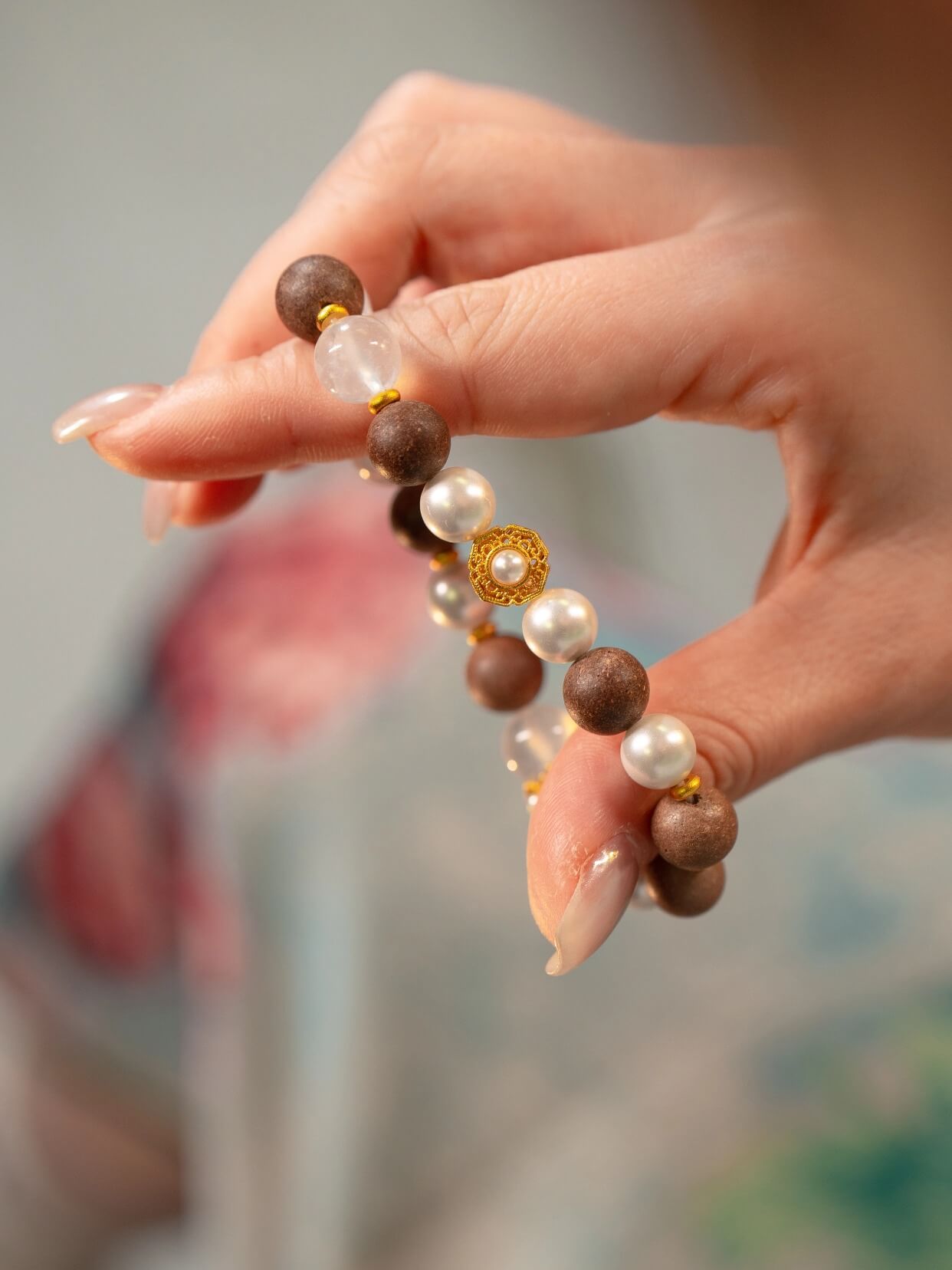 Earth Pearl Pure Fate Beads Bracelet（JH010）