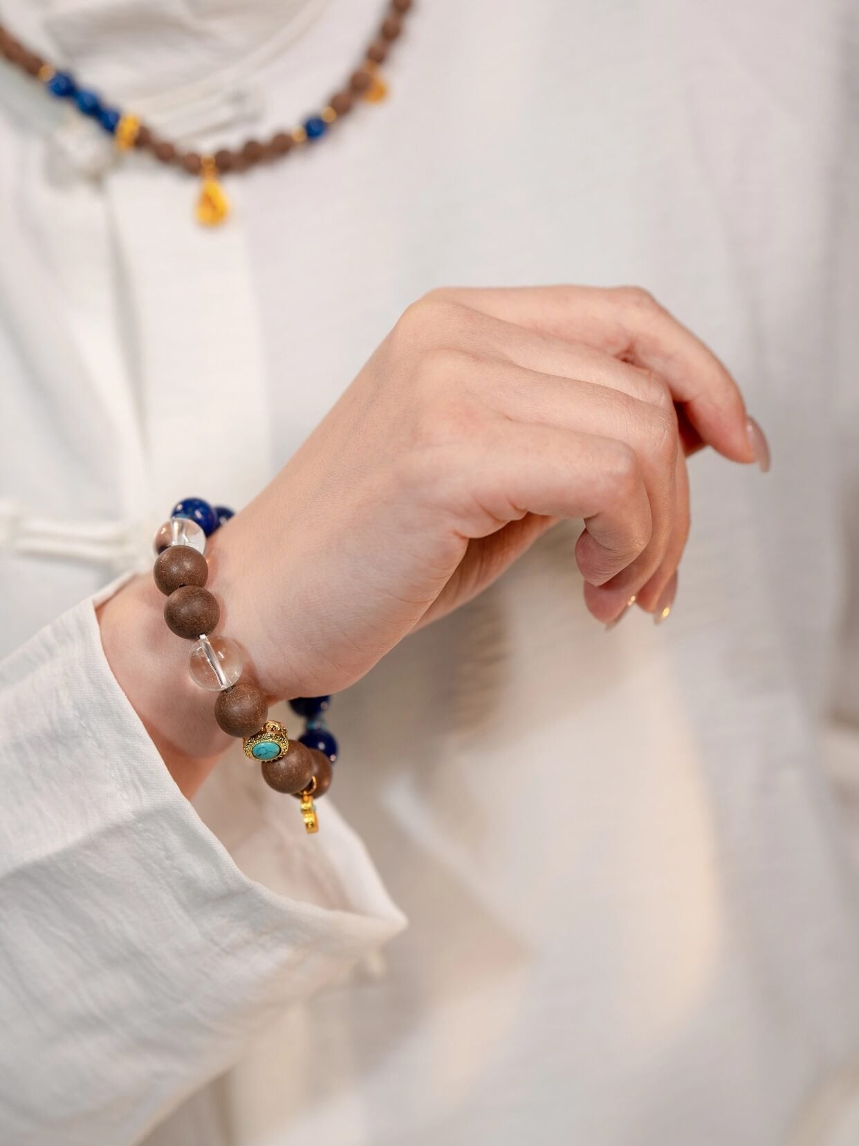 Gold Rhythm Defense-Strengthening Beads Bracelet（JH022）
