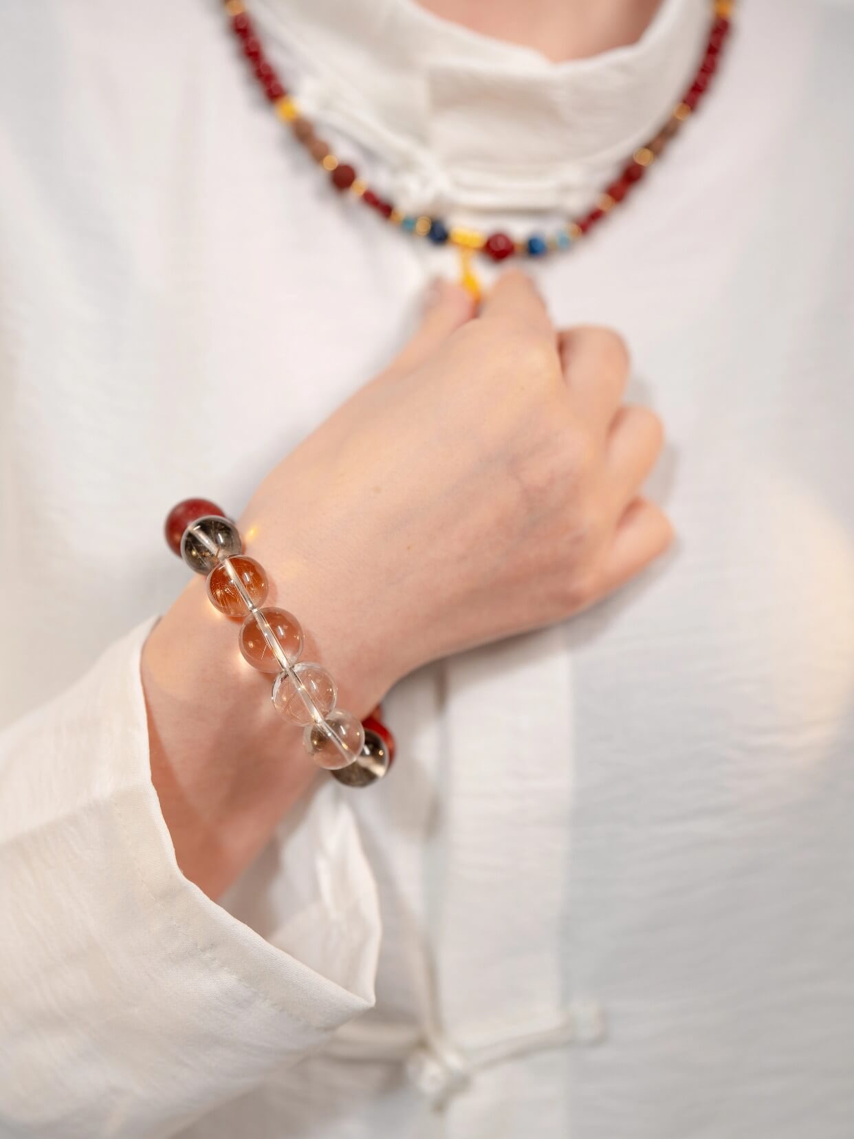 Fire Rhythm Energy-Guarding Beads Bracelet（JH021）