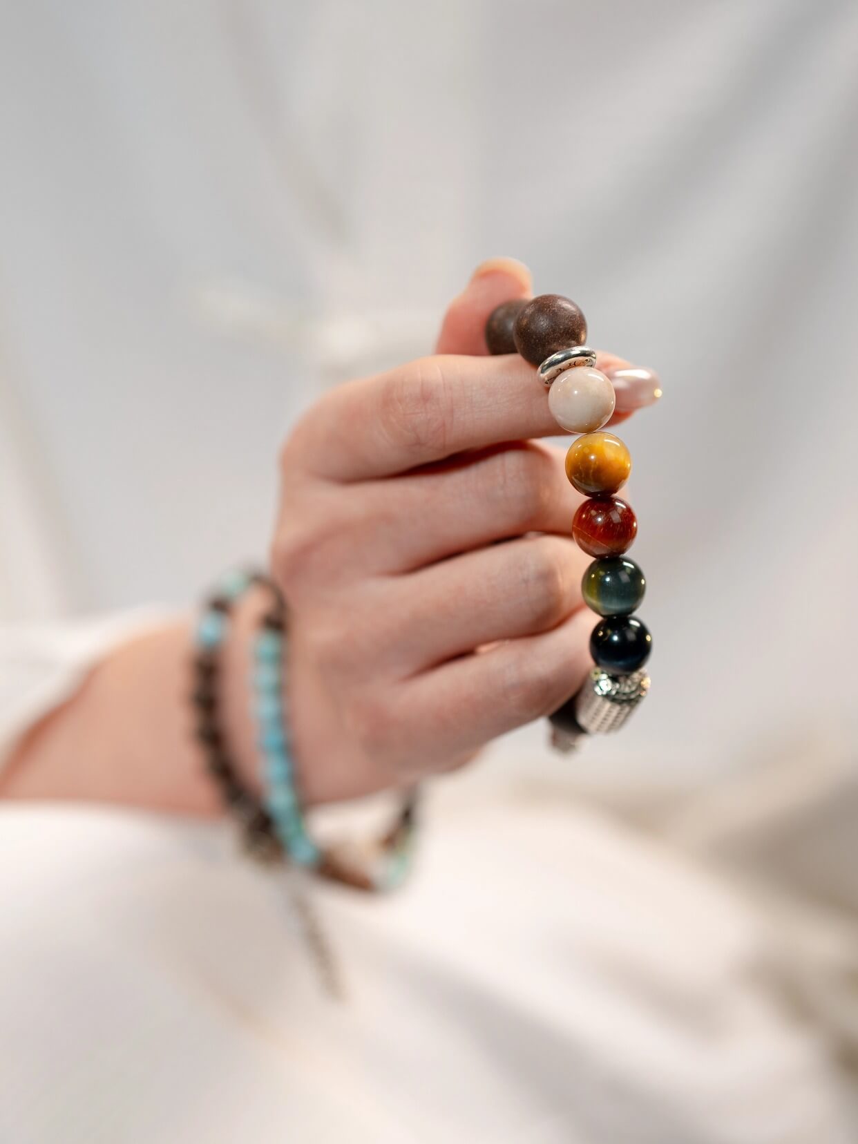 Fire Crystal Temple Beads Bracelet（JH024）