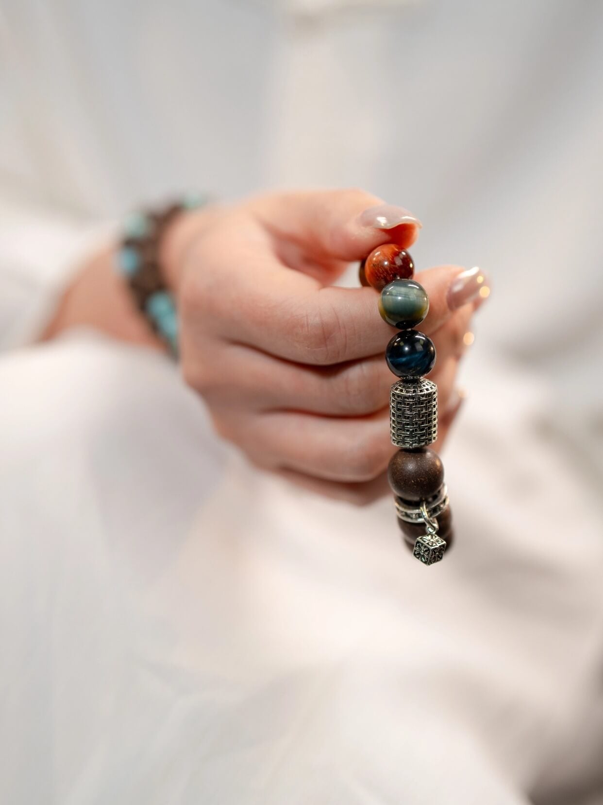 Fire Crystal Temple Beads Bracelet（JH024）