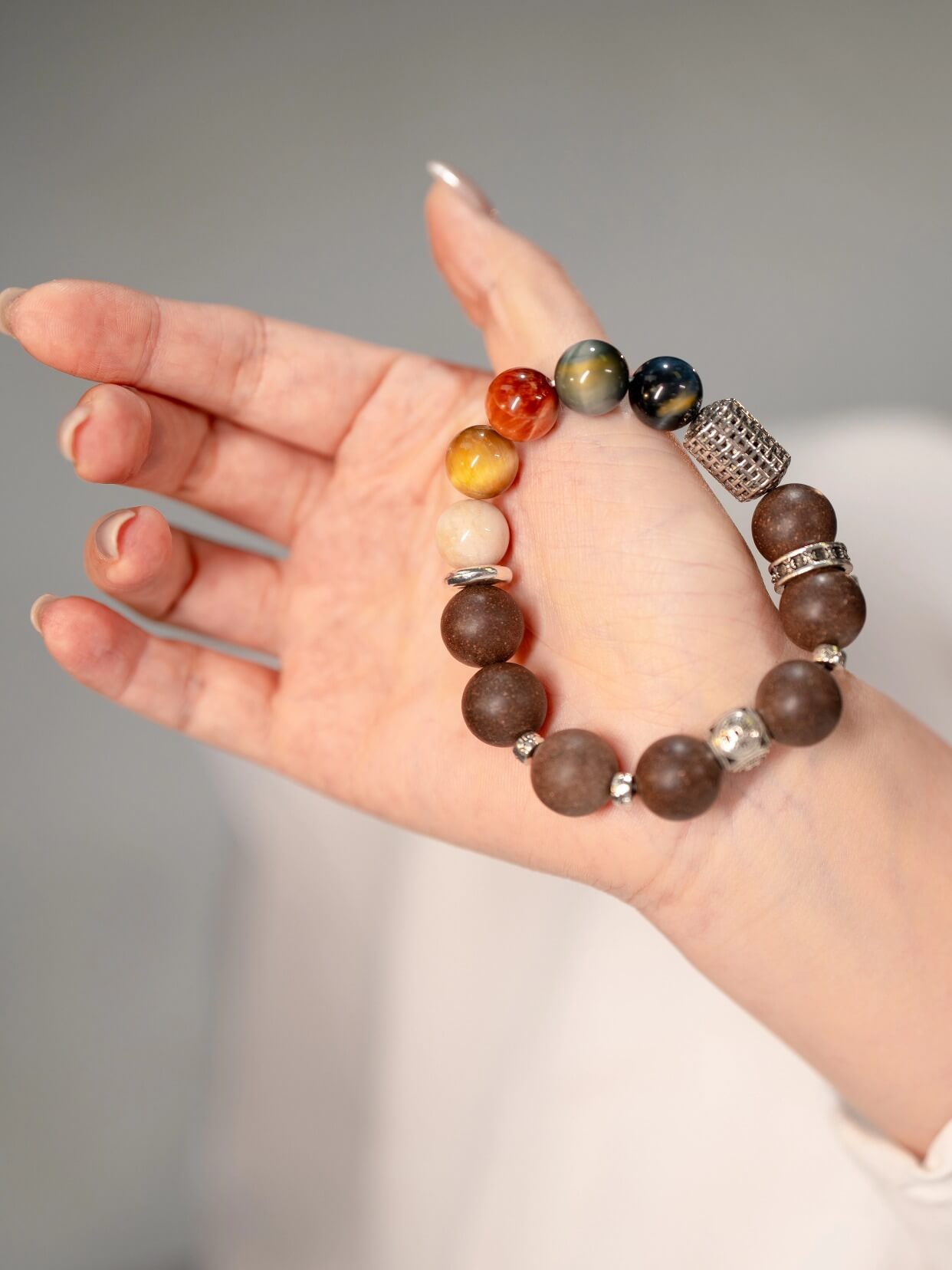 Fire Crystal Temple Beads Bracelet（JH024）